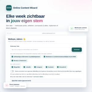 OCW Jaarabonnement