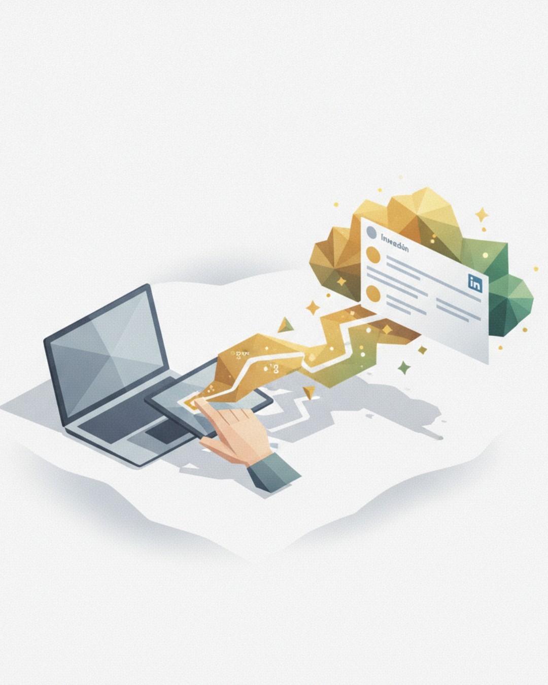 eerste LinkedIn-post gratis