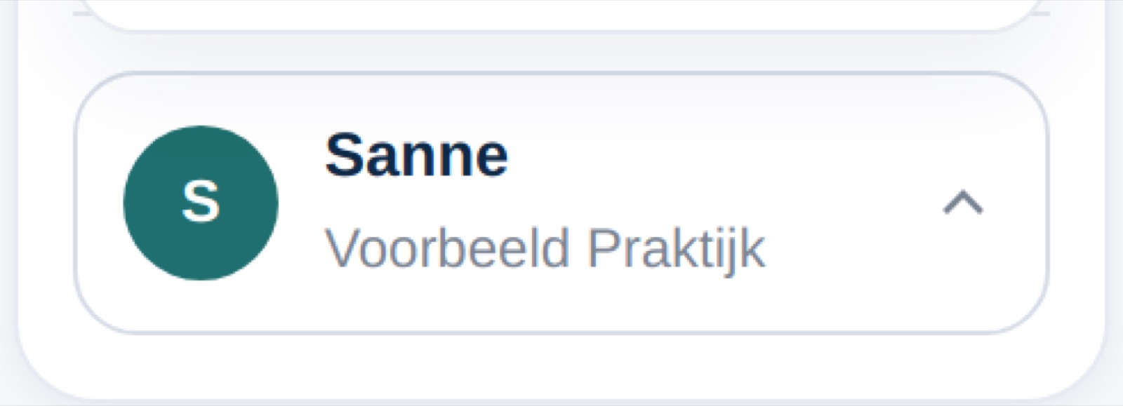 Het accountmenu in de Online Content Wizard om je account te beheren